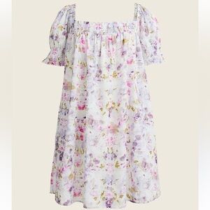 J CREW WOMENS PUFF SLEEVE MINI DRESS KALEIDOSCOPE FLORAL XS
